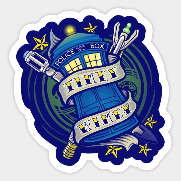 Timey Wimey Sticker by OfficeInk